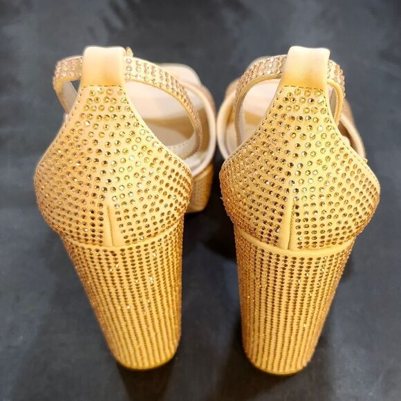 BRAND NEW OLIVIA JOHNSON BLOCK HEEL OPEN-TOE SANDAL - Picture 5 of 16